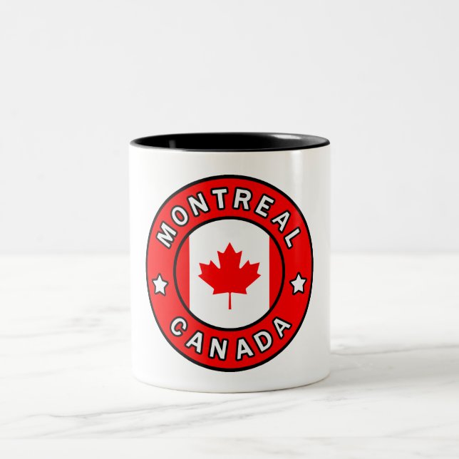 Caneca De Café Em Dois Tons Montreal Canadá (Centro)