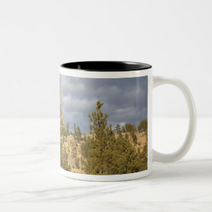 Caneca De Café Em Dois Tons Monumento Nacional Devils Tower