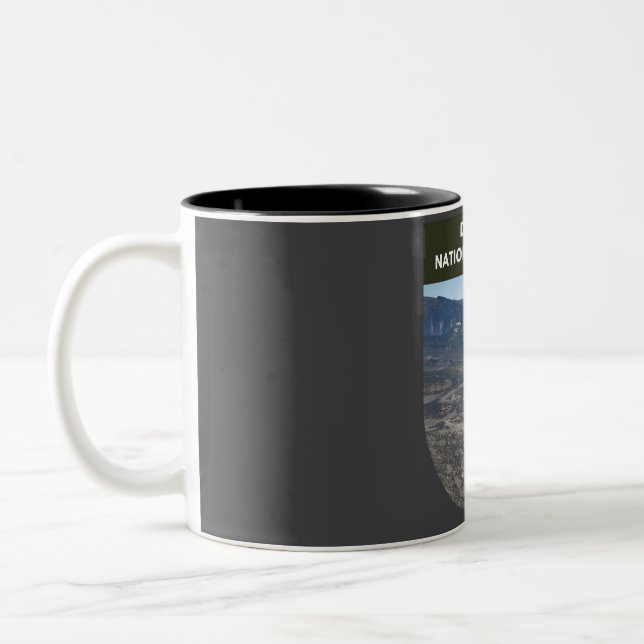 Caneca De Café Em Dois Tons Monumento Nacional Dinossauro Utah (Esquerda)