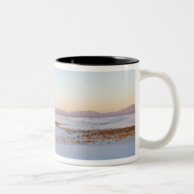 Caneca De Café Em Dois Tons Monumento Nacional White Sands, Dunas Transversais (Direita)