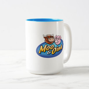 Caneca De Café Em Dois Tons Moo & Oink Coffee Mug