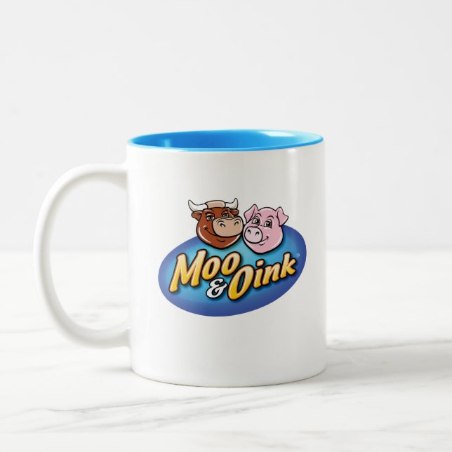 Caneca De Café Em Dois Tons Moo & Oink Coffee Mug (Esquerda)