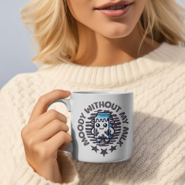 Caneca De Café Em Dois Tons Moody Without My Milk Cuow