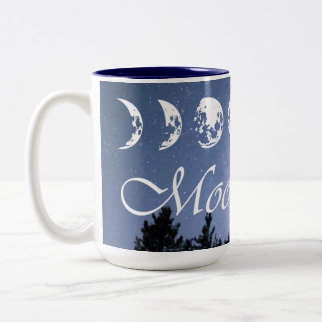 Caneca De Café Em Dois Tons Moon Fest Coffee Mug! (Esquerda)