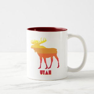 Caneca De Café Em Dois Tons Moose de Utah
