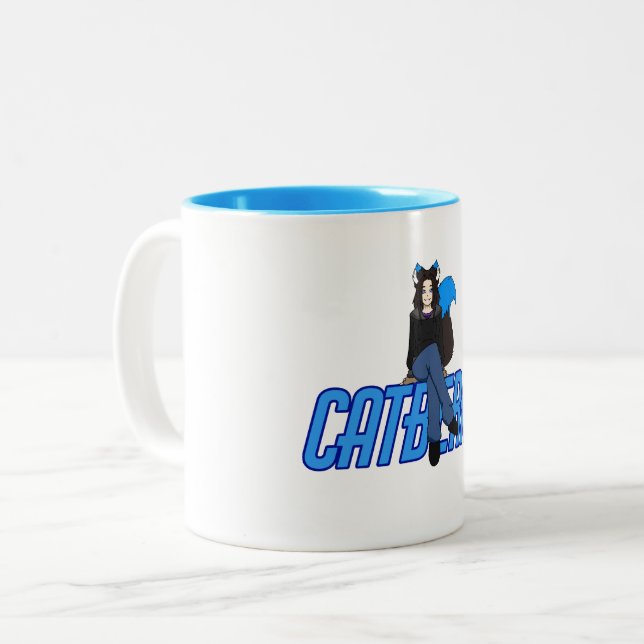 Caneca De Café Em Dois Tons Morango (Frente Esquerda)