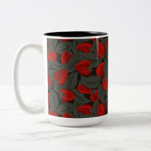 Caneca De Café Em Dois Tons Morango