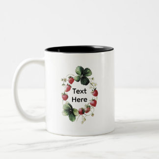 Caneca De Café Em Dois Tons Morangueiro engraçado