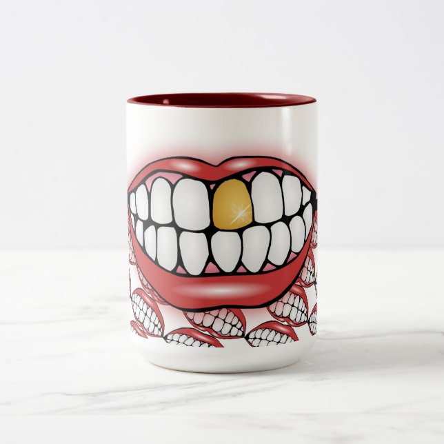 Caneca De Café Em Dois Tons Morda-me (Centro)