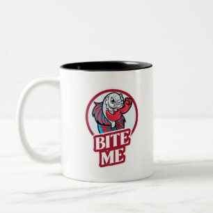 Caneca De Café Em Dois Tons Morda-me