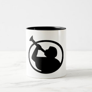 Caneca De Café Em Dois Tons Mormon Angel Mormoni (Símbolo do Mormonismo)