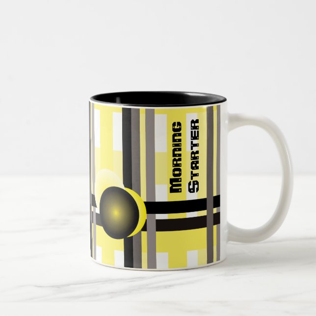 Caneca De Café Em Dois Tons Morning Starter Coffee Mug (Direita)