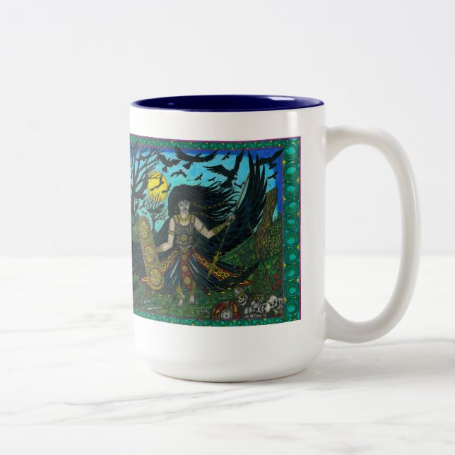 Caneca De Café Em Dois Tons Morrigain desencadeou (Direita)