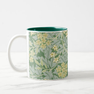 Caneca De Café Em Dois Tons Morris Vine & Jasmine Garden Flor Clássica