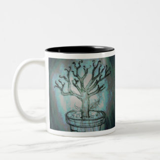 Caneca De Café Em Dois Tons morto-bonsai-yaei