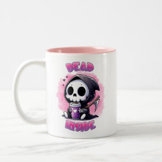 Caneca De Café Em Dois Tons Morto por Dentro
