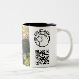 Caneca De Café Em Dois Tons Mosaicos do Urso Negro - Knuth Mug
