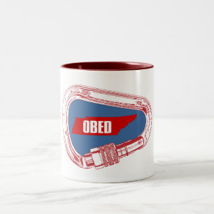 Caneca De Café Em Dois Tons Mosquetão de Escalada Obed