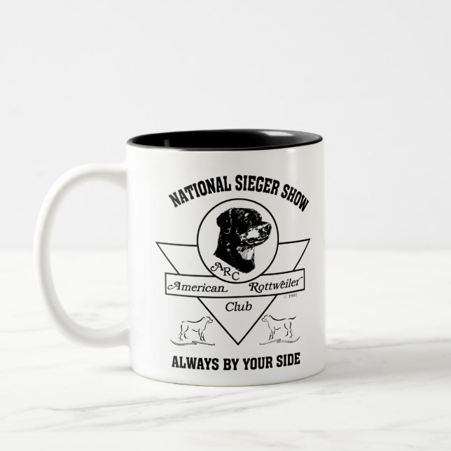 Caneca De Café Em Dois Tons Mostra nacional 2019 de Sieger do ARCO (Esquerda)