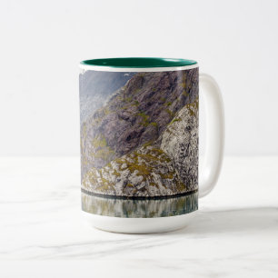 Caneca De Café Em Dois Tons Mostrando suas listras