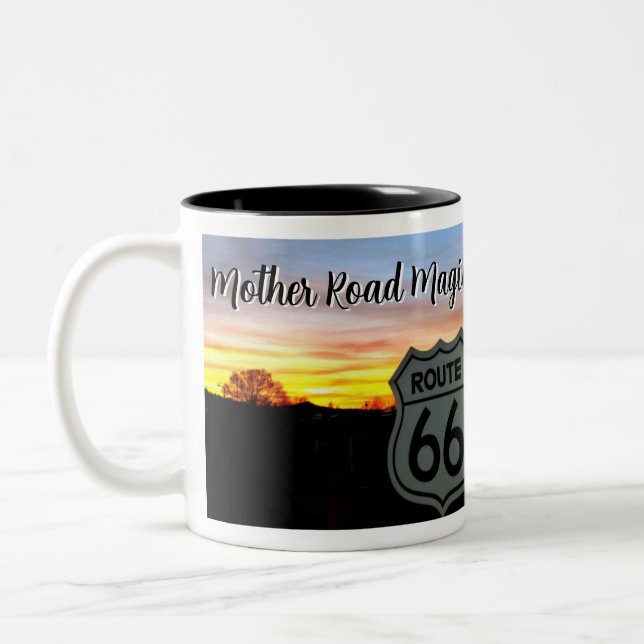 Caneca De Café Em Dois Tons Mother Road Magic (Esquerda)