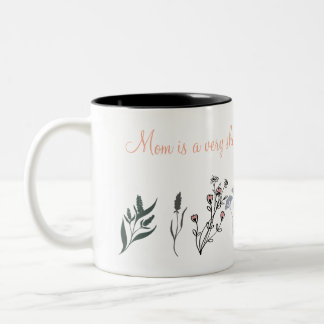 Caneca De Café Em Dois Tons Mother's Day Mug with Sentimental Quote and Minima