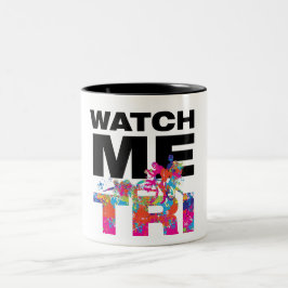Caneca De Café Em Dois Tons Motivação Colorida e Legal para Triatlo Dor Salpic