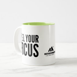 Caneca De Café Em Dois Tons MOTIVATIONALISM© Fuel Your Focus_