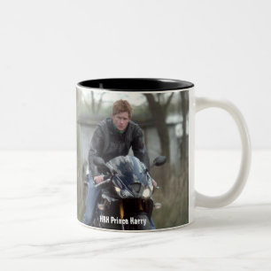 Caneca De Café Em Dois Tons Moto Príncipe Harry