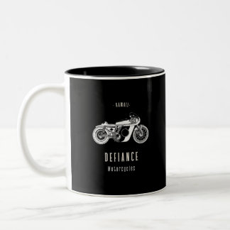 Caneca De Café Em Dois Tons Motocicleta