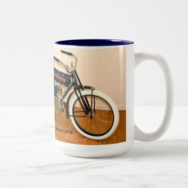 Caneca De Café Em Dois Tons Motocicleta 1910 de Winchester (Direita)