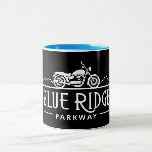 Caneca De Café Em Dois Tons Motocicleta Blue Ridge