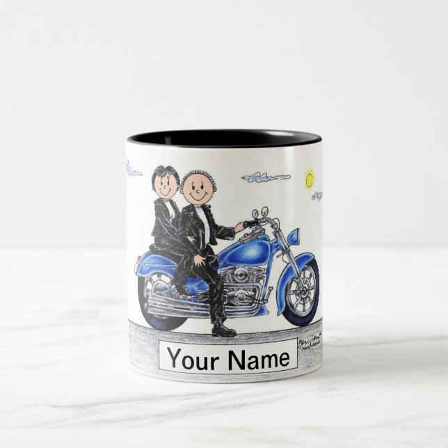 Caneca De Café Em Dois Tons Motocicleta - Cartografia do Casal (Centro)