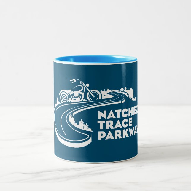 Caneca De Café Em Dois Tons Motocicleta Natchez Trace (Centro)