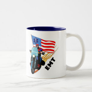 Caneca De Café Em Dois Tons Motociclista de EMT