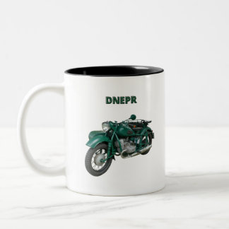 Caneca De Café Em Dois Tons Motociclo Dnepr