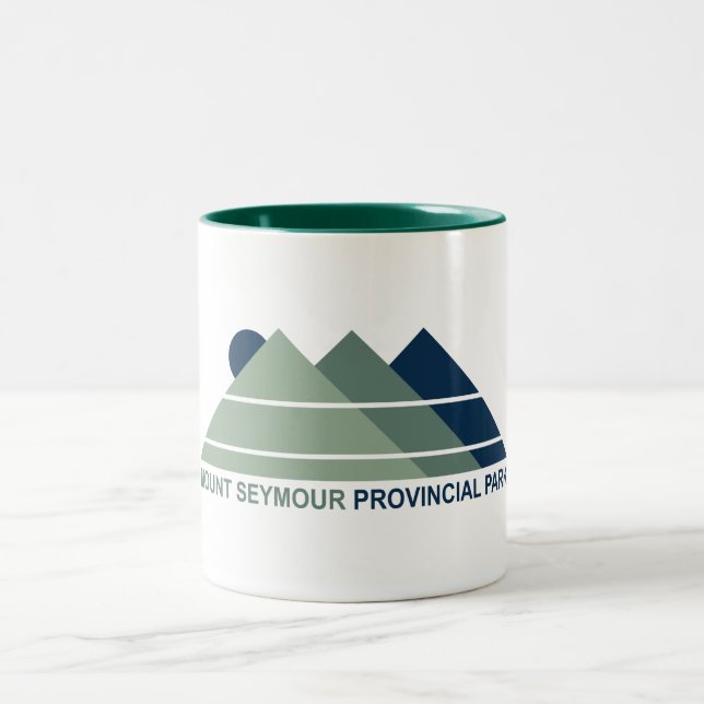 Caneca De Café Em Dois Tons Mount Seymour Provincial Park Montanha Sol (Centro)