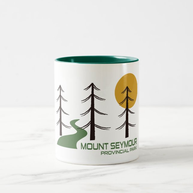 Caneca De Café Em Dois Tons Mount Seymour Provincial Park Trail (Centro)