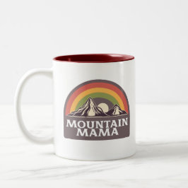 Caneca De Café Em Dois Tons Mountain Mama Mug