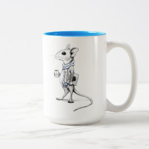 Caneca De Café Em Dois Tons Mouse do Livro