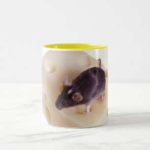 Caneca De Café Em Dois Tons Mouse suíço de queijo