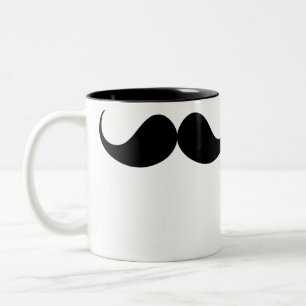 Caneca De Café Em Dois Tons Moustache