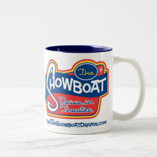 Caneca De Café Em Dois Tons Movimentação do Showboat na caneca 11oz. de dois