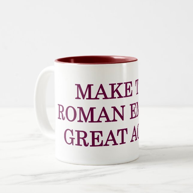 Caneca De Café Em Dois Tons MREGA Mug (Frente Esquerda)