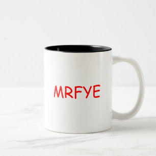 Caneca De Café Em Dois Tons MRFYE agride (estilo 1)
