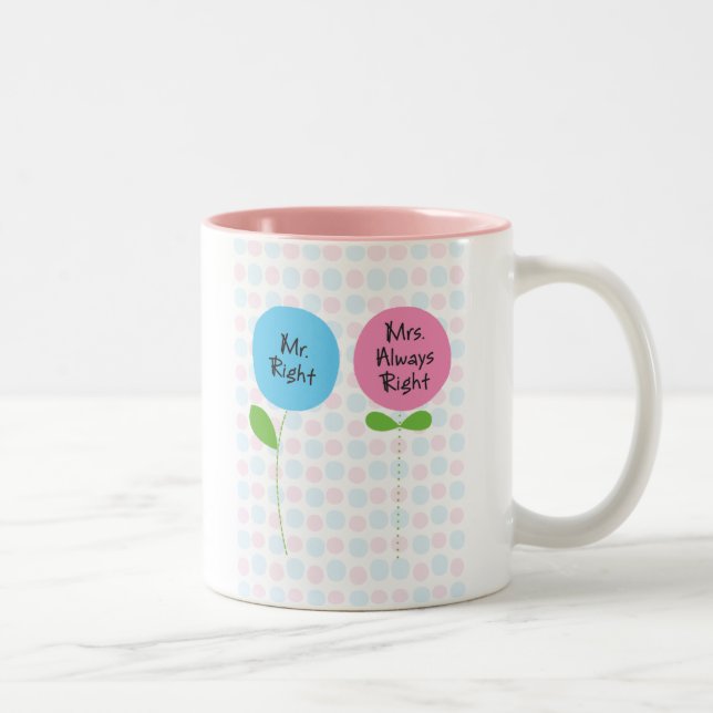 Caneca De Café Em Dois Tons mrs. right mug (Direita)