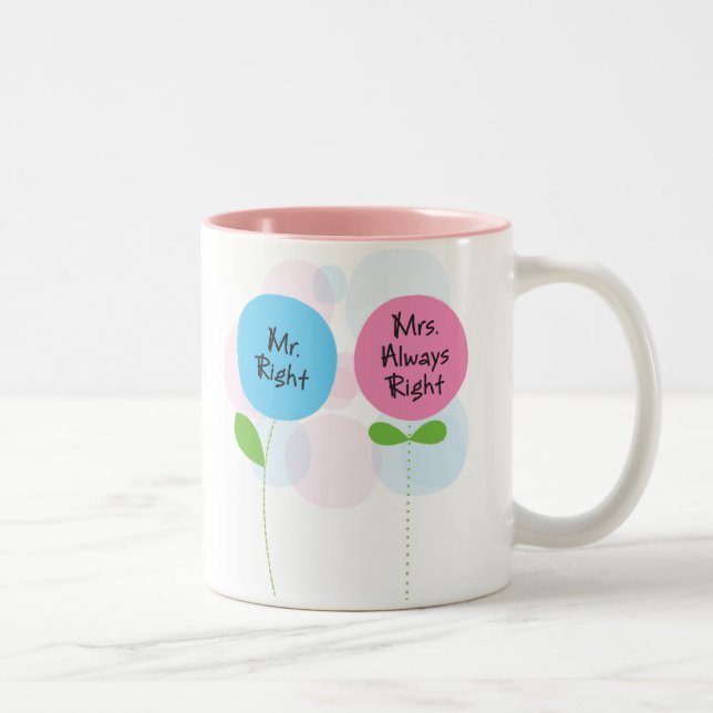 Caneca De Café Em Dois Tons mrs. right mug (Direita)