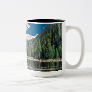 Caneca De Café Em Dois Tons Mt. Craig em Grand Lake, Colorado