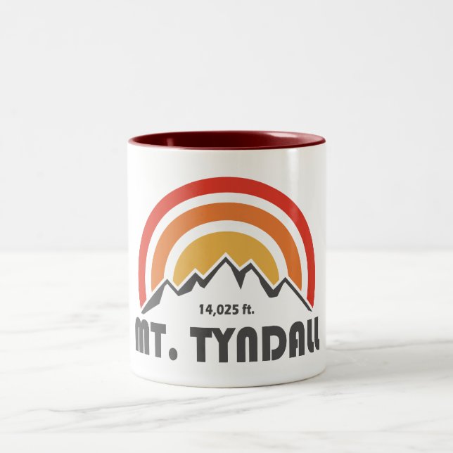 Caneca De Café Em Dois Tons Mt. Tyndall California (Centro)