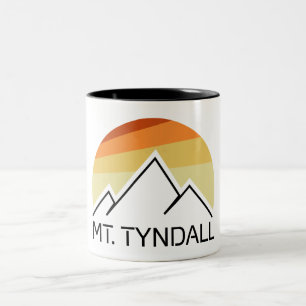 Caneca De Café Em Dois Tons Mt. Tyndall California Retro